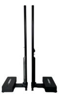  羽毛球155cm+气排球210cm两用  羽毛球气排球匹克球多用网架 120KG配重